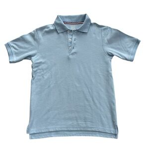 French Toast Light Blue Polo Shirt for Kids, Size L (10/12)
